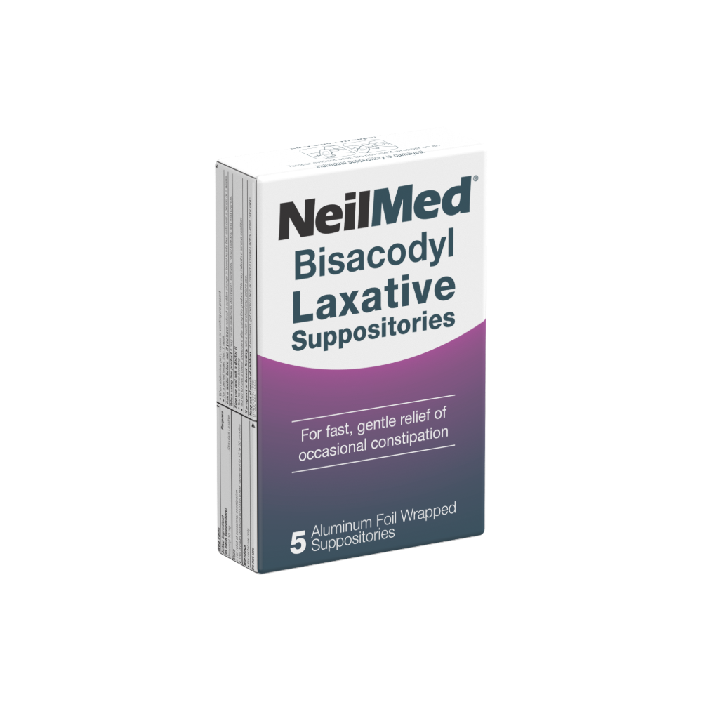 NeilMed Bisacodyl Laxative Suppositories